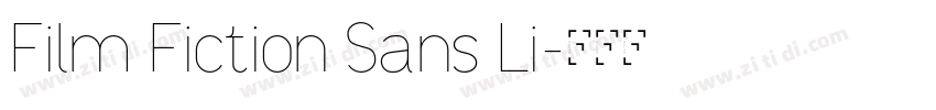 Film Fiction Sans Li字体转换 Film Fiction Sans Li字体转换